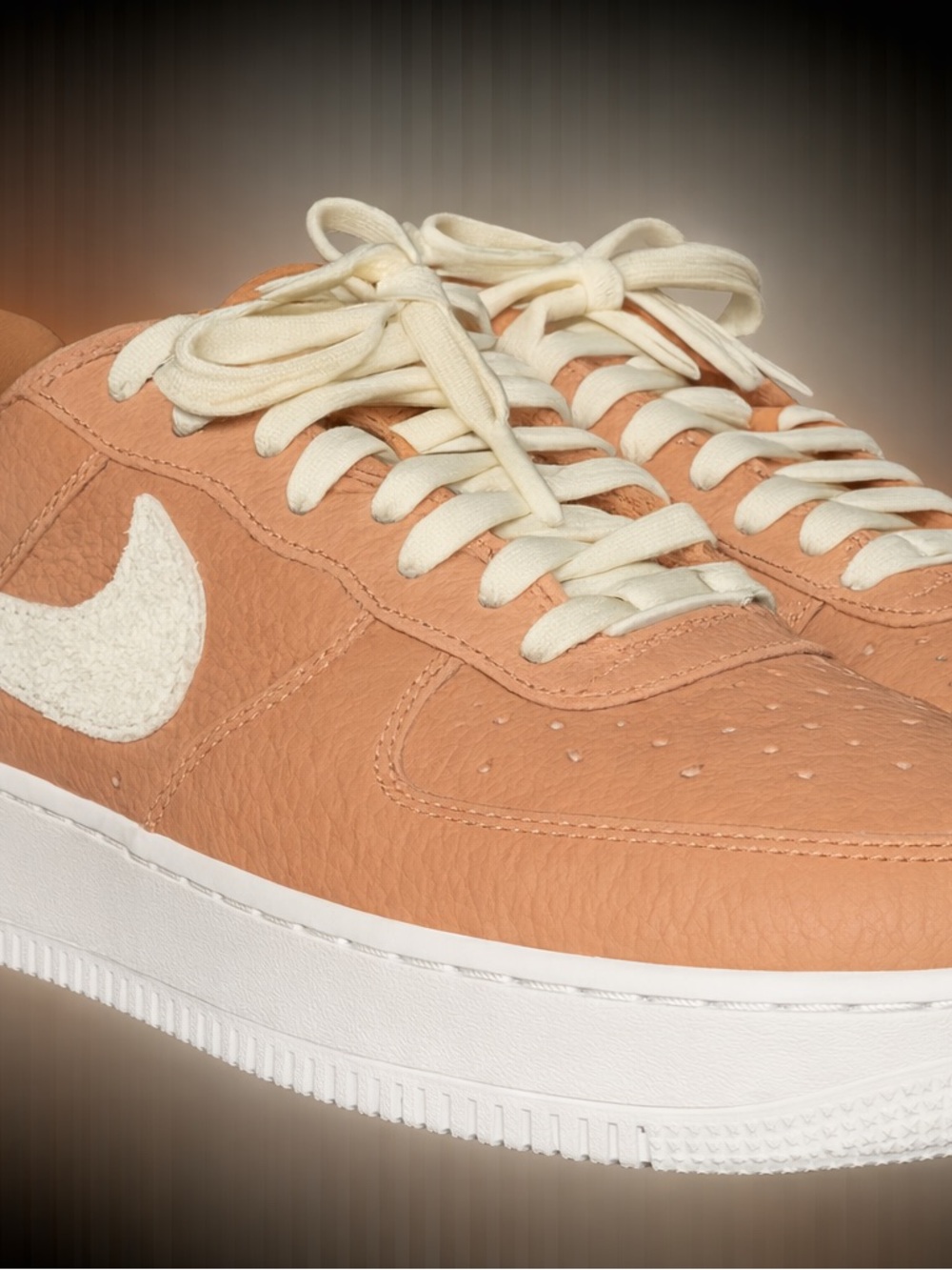 Nike Air Force 1 Low – Premium Tan / Sail – Size 10